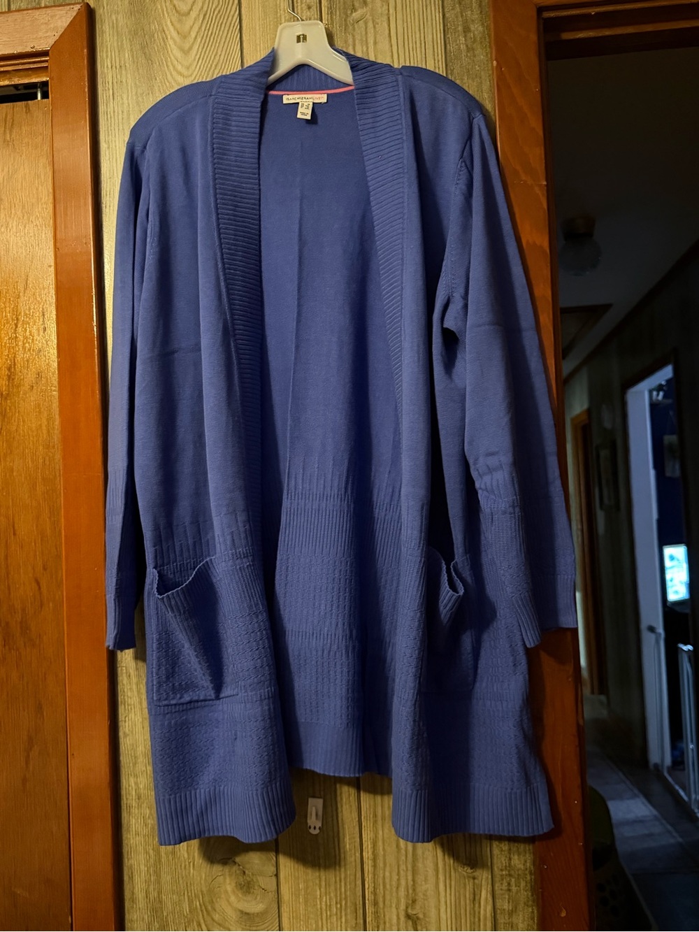 Isaac Mizrahi Open-Front Longline Cardigan in Royal Blue